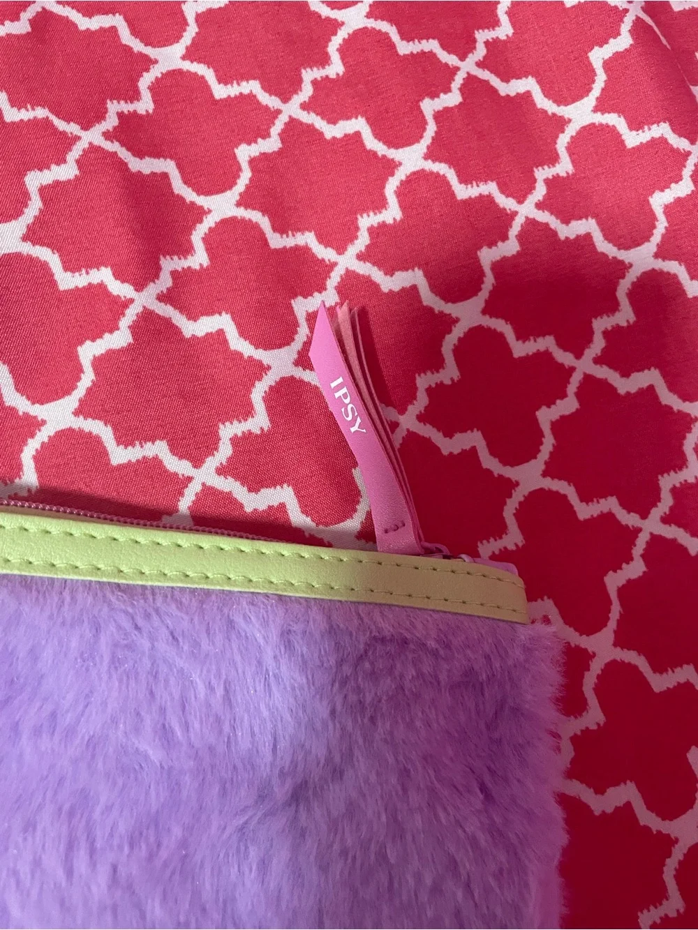ipsy Pink, Red, Purple, Black, Blue & Yellow Assorted Cosmetic Pouches